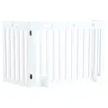 Bránka pre psov 3 diely 82-124 x 61 cm biela