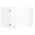 Ďalší obrázok produktu Bránka pre psov 3 diely 82-124 x 61 cm biela