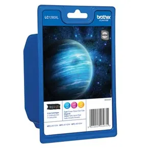 Brother originál ink LC-1280XLRBWBP, CMY, 3x1200str., high capacity, Brother MFC-J6910DW