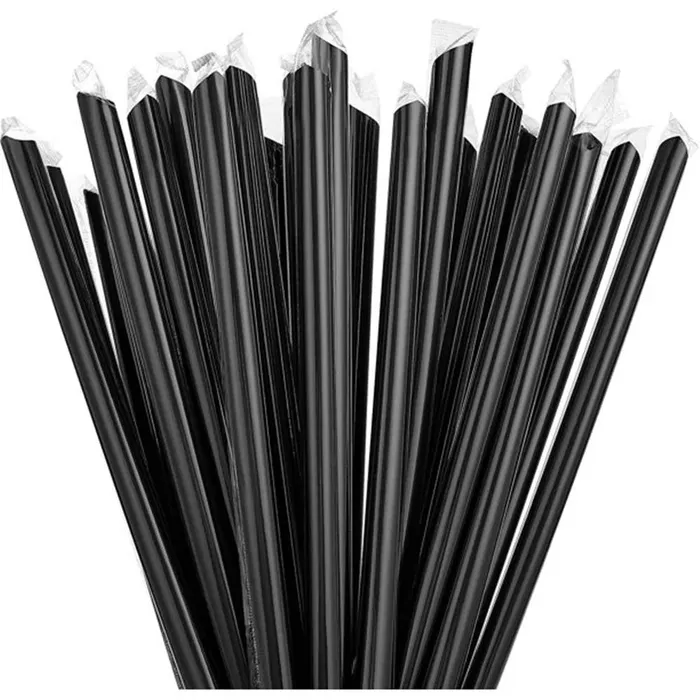 Hlavný obrázok produktu BUBBLE TEA plastové slámky 12x210mm černé [250 ks] (znovu použitelná)