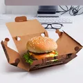 Ďalší obrázok produktu Burger box(mikrovlnitá lepenka) s potlačou 150 x 150 x 95 mm [100 ks]