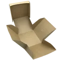 Burger box (PAP FSC Mix) rozkladací nepremastiteľný kraft 120 x 120 x 100 mm [100 ks]