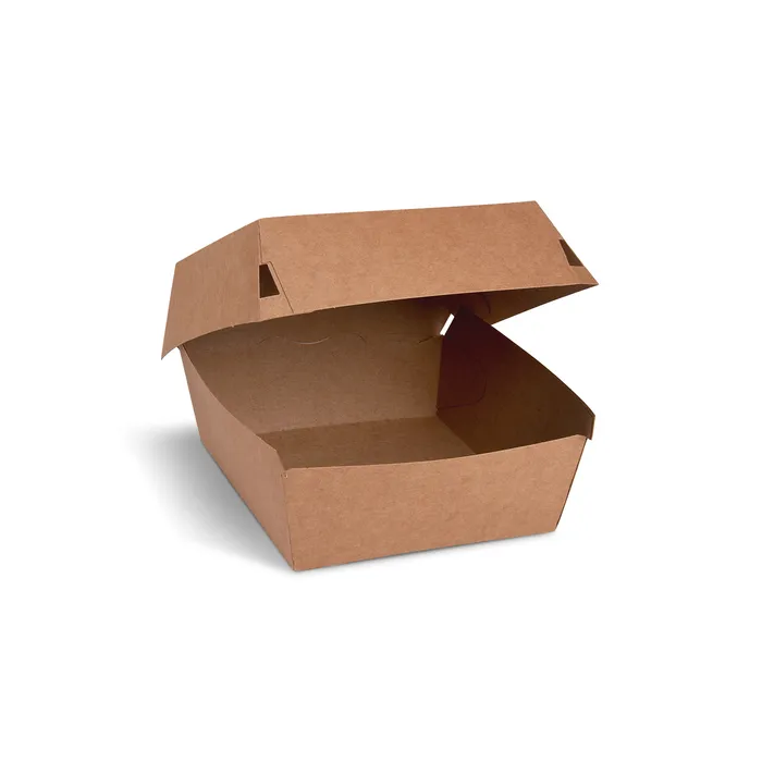 Hlavný obrázok produktu Burger box (PAP) kraft 115 x 115 x 78 mm [100 ks]