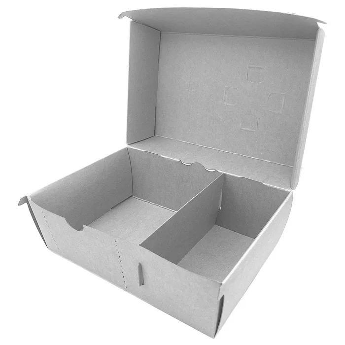 Hlavný obrázok produktu Burger box s přepážkou KRAFT 19 x 14 x 10 cm [50 ks]