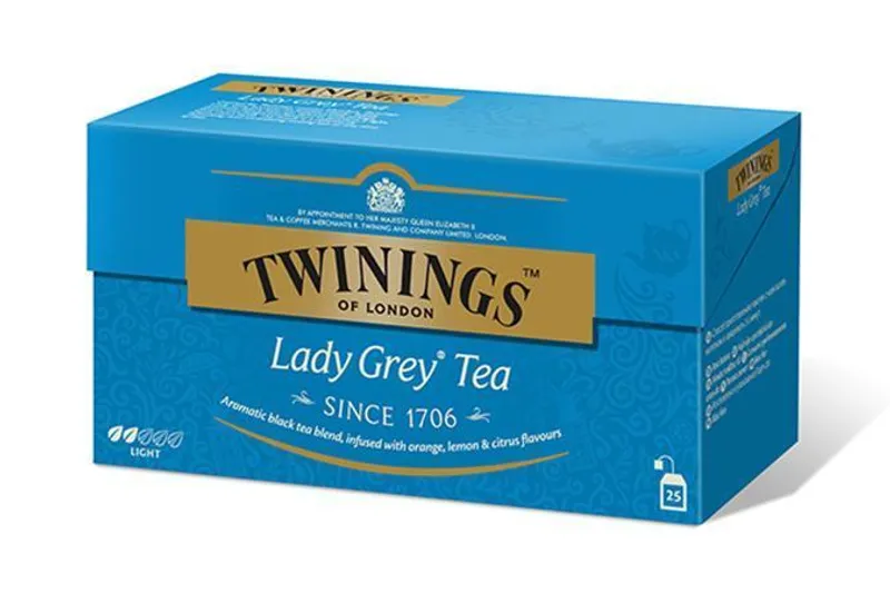 Hlavný obrázok produktu Čaj, černý, 25x2 g, TWININGS "Lady grey"
