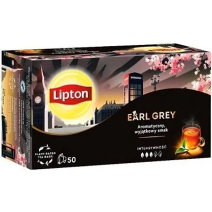 Hlavný obrázok produktu Čaj černý, 50x2 g, LIPTON "Earl grey"