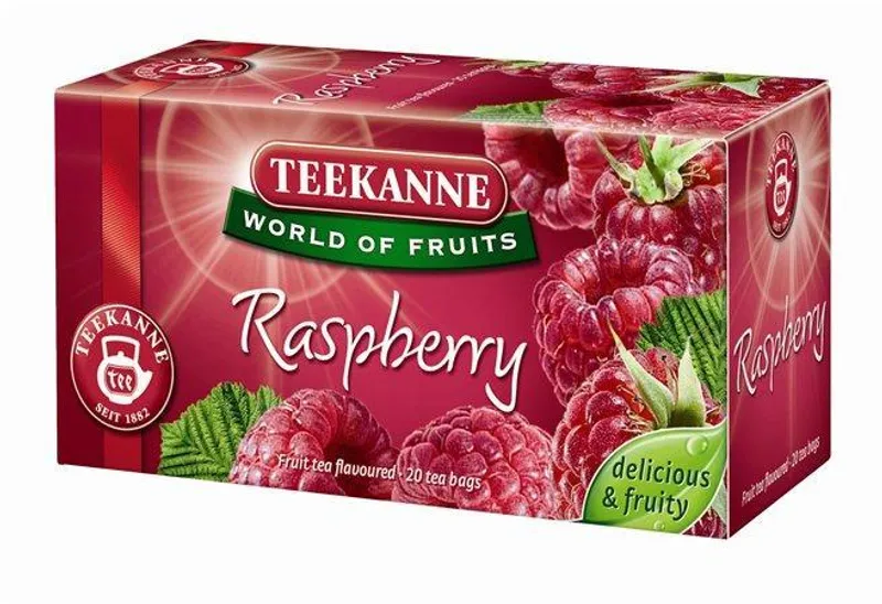Hlavný obrázok produktu Čaj ovocný, 20x2,5 g, TEEKANNE, maliny