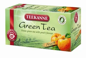 Čaj zelený, 20x1,75 g, TEEKANNE, broskyňa