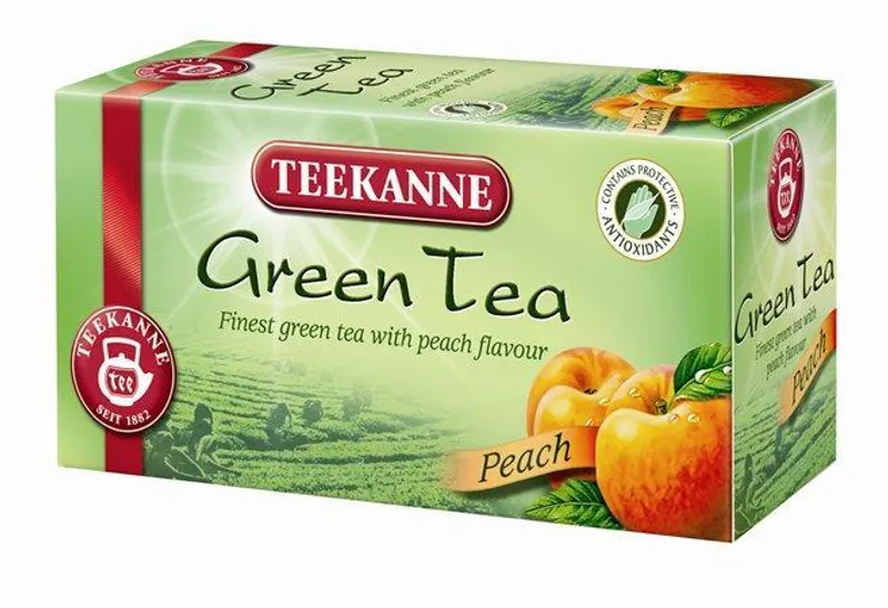 Hlavný obrázok produktu Čaj zelený, 20x1,75 g, TEEKANNE, broskev