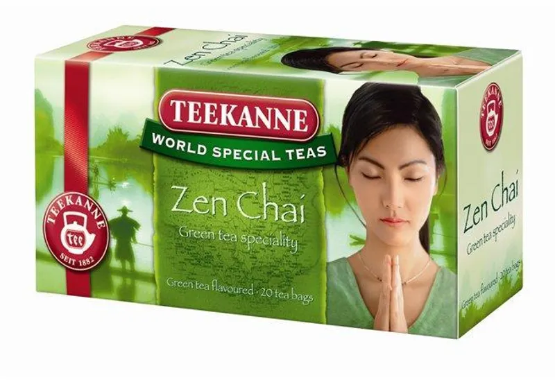 Hlavný obrázok produktu Čaj, zelený, 20x1,75 g, TEEKANNE "Zen chai"
