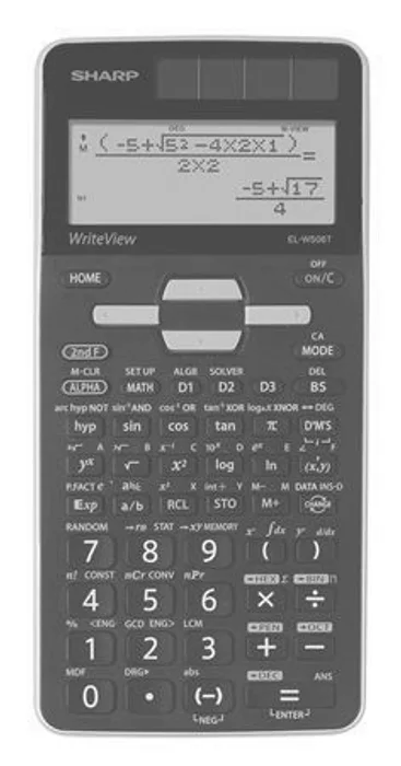 Hlavný obrázok produktu Calculator, scientific, 640 functions, SHARP "EL-W506TGY"