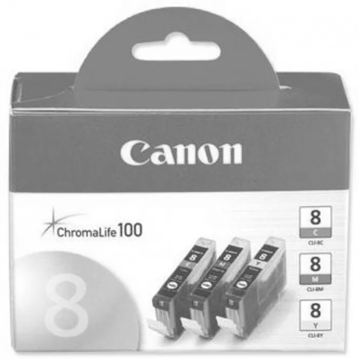 Hlavný obrázok produktu Canon originální ink CLI8CMY, cyan/magenta/yellow, 0621B029, 0621B026, Canon iP4200, iP52