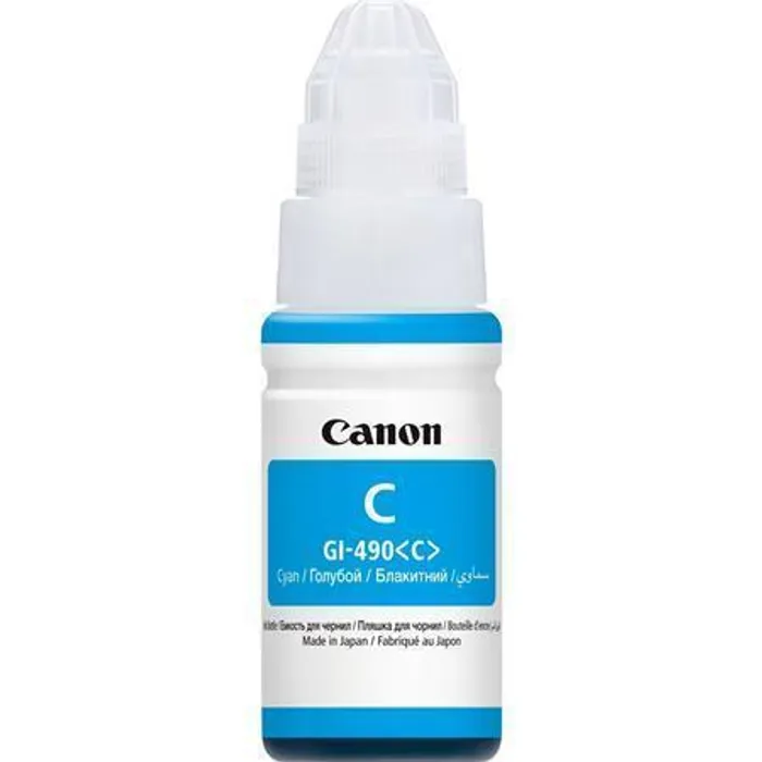 Hlavný obrázok produktu Canon originální ink GI-490 C, cyan, 7000str., 70ml, 0664C001, Canon PIXMA G1400, G2400,