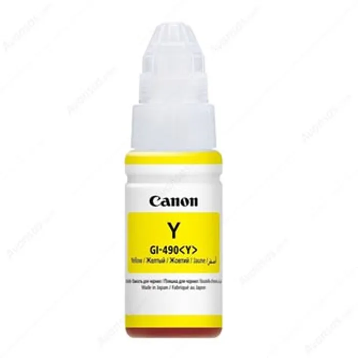 Hlavný obrázok produktu Canon originální ink GI-490 Y, yellow, 7000str., 70ml, 0666C001, Canon PIXMA G1400, G2400