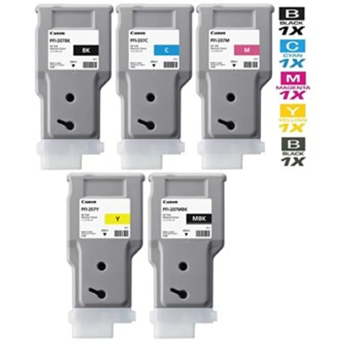 Hlavný obrázok produktu Canon originální ink PFI-207MBK, matte black, 300ml, 8788B001, Canon iPF-680, 685, 780, 7