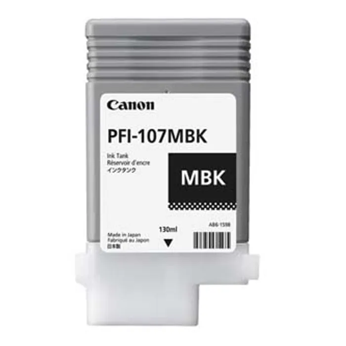 Hlavný obrázok produktu Canon originální ink PFI107MBK, matte black, 130ml, 6704B001, Canon iPF-680, 685, 780, 78