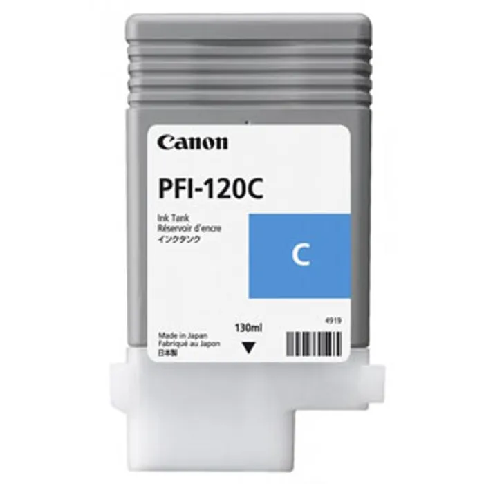 Hlavný obrázok produktu Canon originální ink PFI120C, cyan, 130ml, 2886C001, Canon TM-200, 205, 300, 305