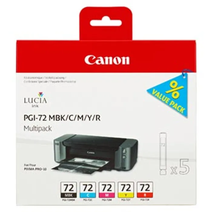 Hlavný obrázok produktu Canon originální ink PGI72 CMYK, CMYK, 6402B009, Canon PIXMA Pro-10