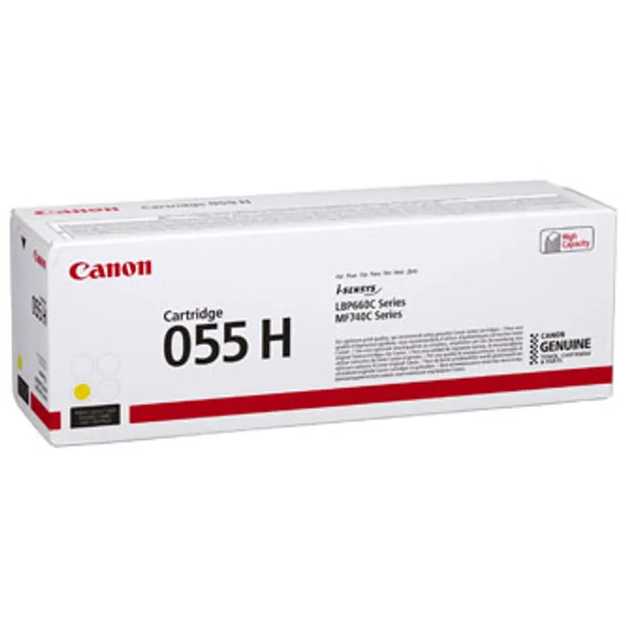 Hlavný obrázok produktu Canon originální toner 055YH, yellow, 5900str., 3017C002, high capacity, Canon MF742Cdw,