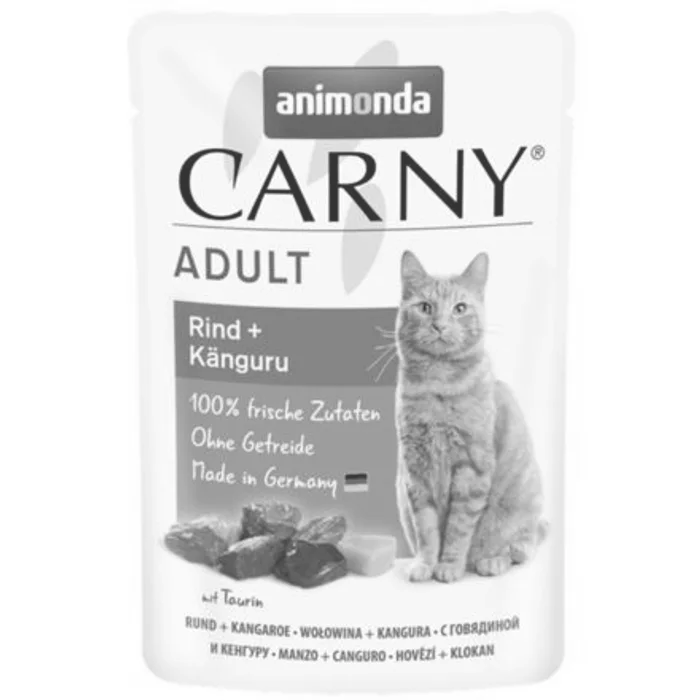 Hlavný obrázok produktu Carny Adult 85 g hovězí + klokan, kapsička pro kočky