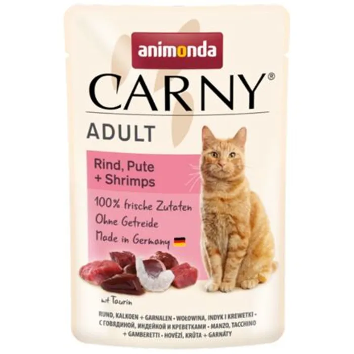 Hlavný obrázok produktu Carny Adult 85 g hovězí, krůta+ráčci, kapsička pro kočky
