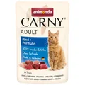 Ďalší obrázok produktu Carny Adult 85 g hovädzie + perlička, vrecko pre mačky