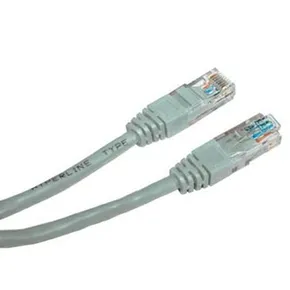 Cat.5e, RJ45 M-1m, netienený, CCA, sivý, economy