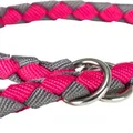 Ďalší obrázok produktu CAVO obojok okrúhly "Stop ťahanie" - fuchsie/grafit M-L:43-51cm/18mm