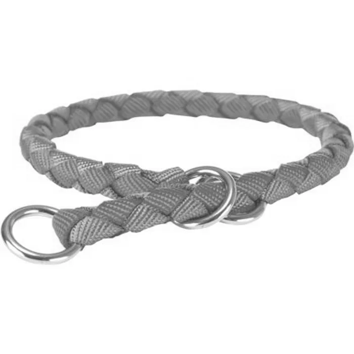 Hlavný obrázok produktu CAVO obojek kulatý "Stop tahání" - fuchsie/grafit M:39-45cm/12mm