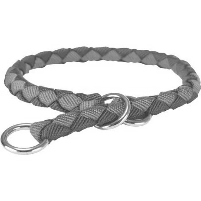 Hlavný obrázok produktu CAVO obojek kulatý "Stop tahání" - indigo/královská modrá - DOPRODEJ S-M:35-41cm/12mm