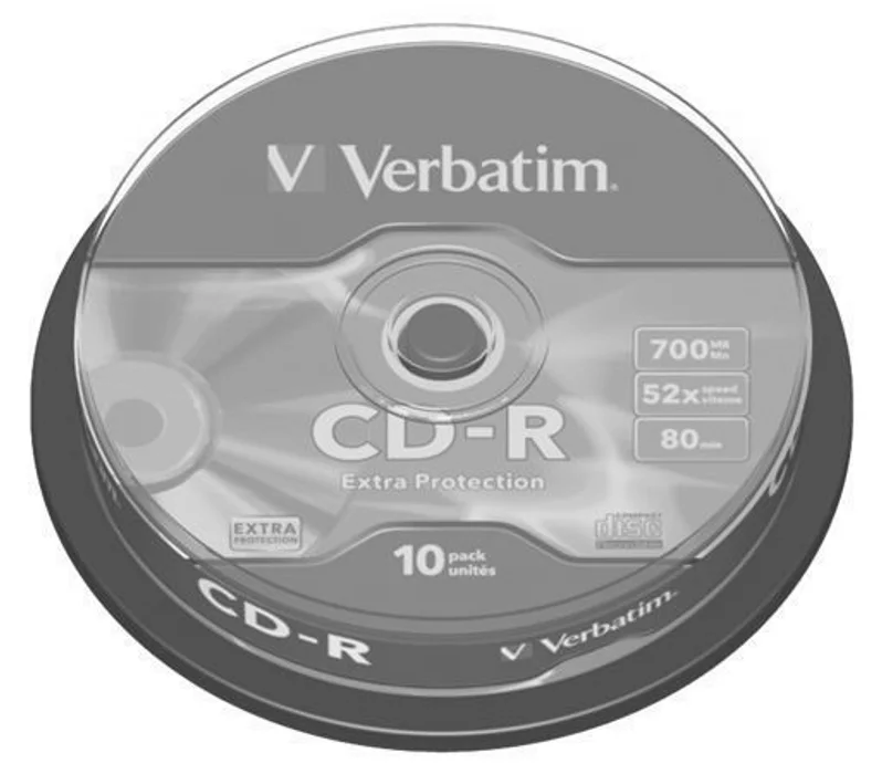 Hlavný obrázok produktu CD-R 700MB, 80min., 52x, DL Extra Protection, Verbatim, 10-cake