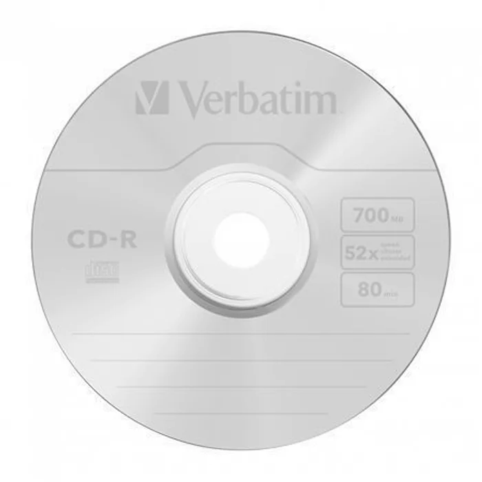 Hlavný obrázok produktu CD-R 700MB, 80min., 52x, DLP Crystal AZO, Verbatim, 25-cake
