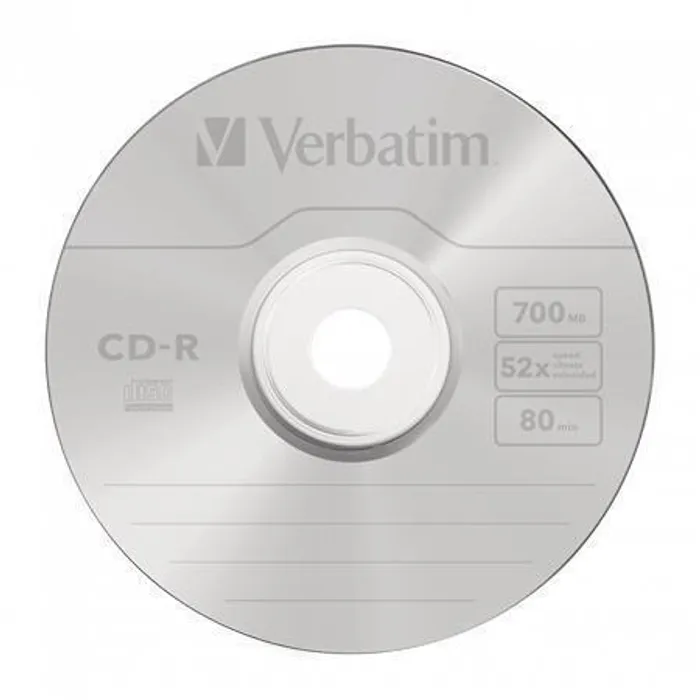 Hlavný obrázok produktu CD-R 700MB, 80min., 52x, DLP Crystal AZO, Verbatim, 50-cake