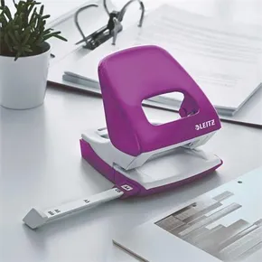 Celokovový stolný dierovač Leitz NeXXt WOW 5008, Purpurová