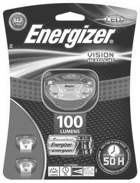 Hlavný obrázok produktu Čelovka "Headlight Vision", 2 LED, 3xAAA, ENERGIZER