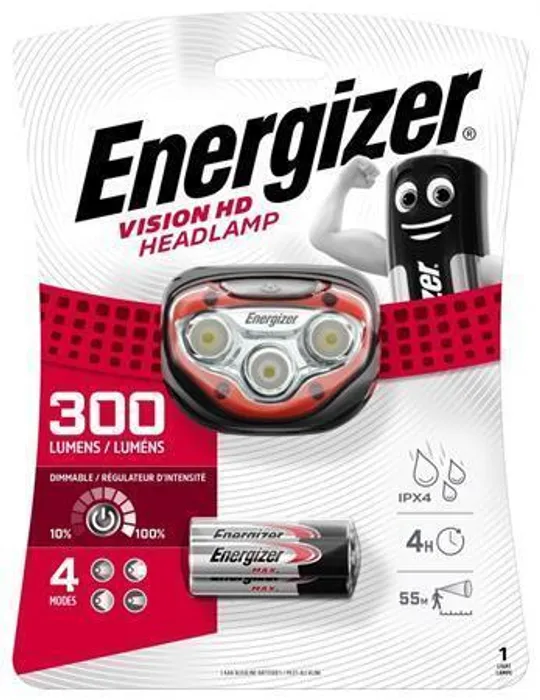 Hlavný obrázok produktu Čelovka "Headlight Vision HD", 2 LED, 3xAAA, ENERGIZER