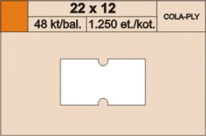 Hlavný obrázok produktu Cenové etikety 22x12 cola ply zelené