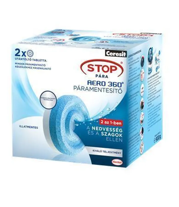 Hlavný obrázok produktu Ceresit Stop vlhkosti AERO 360° tablety, 2 x 450g, HENKEL