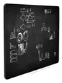 Ďalší obrázok produktu Čierna bezrámová magnetická tabuľa na kriedy - Qboard 87 x 57 cm