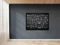 Ďalší obrázok produktu Čierna bezrámová magnetická tabuľa na kriedy - Qboard 87 x 57 cm