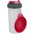 Ďalší obrázok produktu Cestovný zásobník na vodu a krmivo, vrátane misky, 2 × 0.35 l/o11 × 23 cm