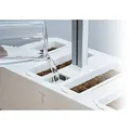 Chytrý květináč Potager Connect, bílý, s náplní 4ks, Infinity Grey, Véritable