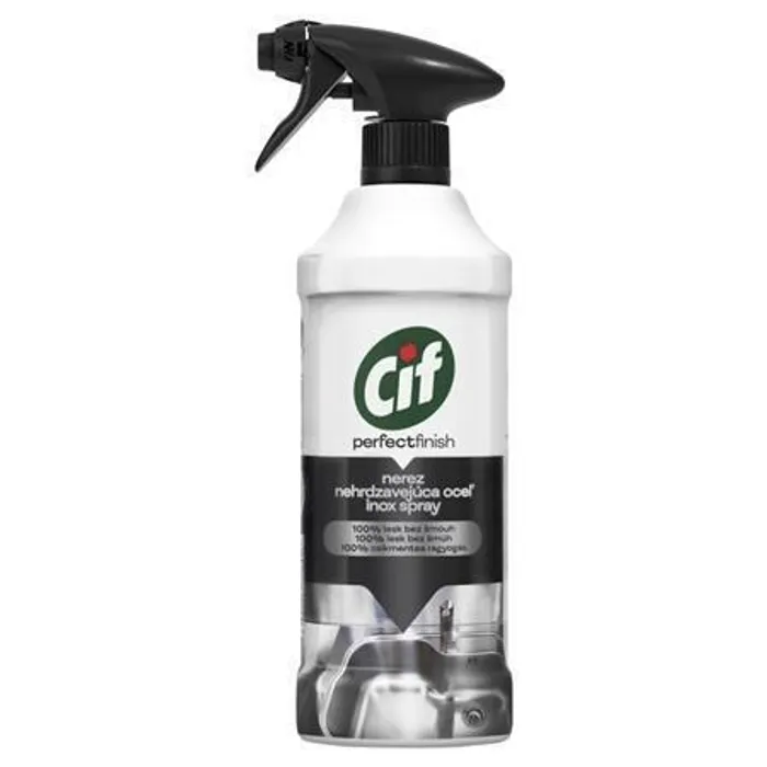 Hlavný obrázok produktu Cif Perfect Finish Nerez čistící prostředek na rez a vodní kámen sprej 435 ml