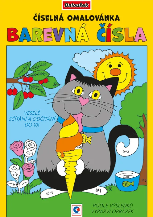Hlavný obrázok produktu Číselná omalovánka - A4 - Barevná čísla