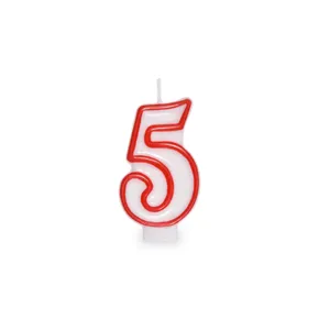 Číslová sviečka "5" 75mm [1 ks]
