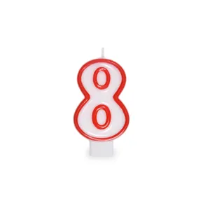 Číslová sviečka "8" 75mm [1 ks]