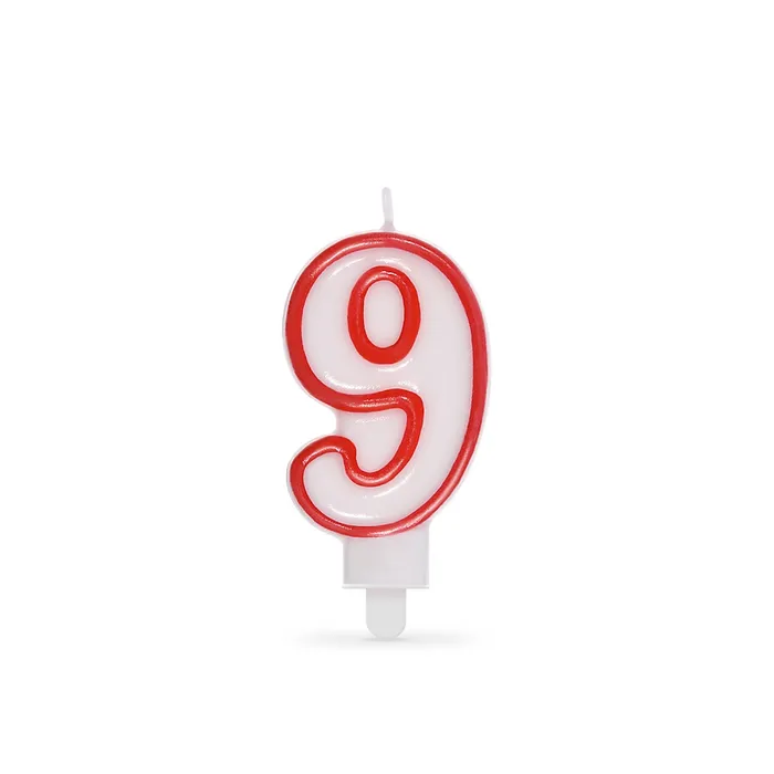 Hlavný obrázok produktu Číslová svíčka "9" 75 mm [1 ks]