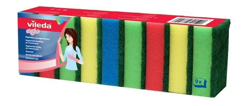 Hlavný obrázok produktu Čistící houba, 9 ks, VILEDA "Style"