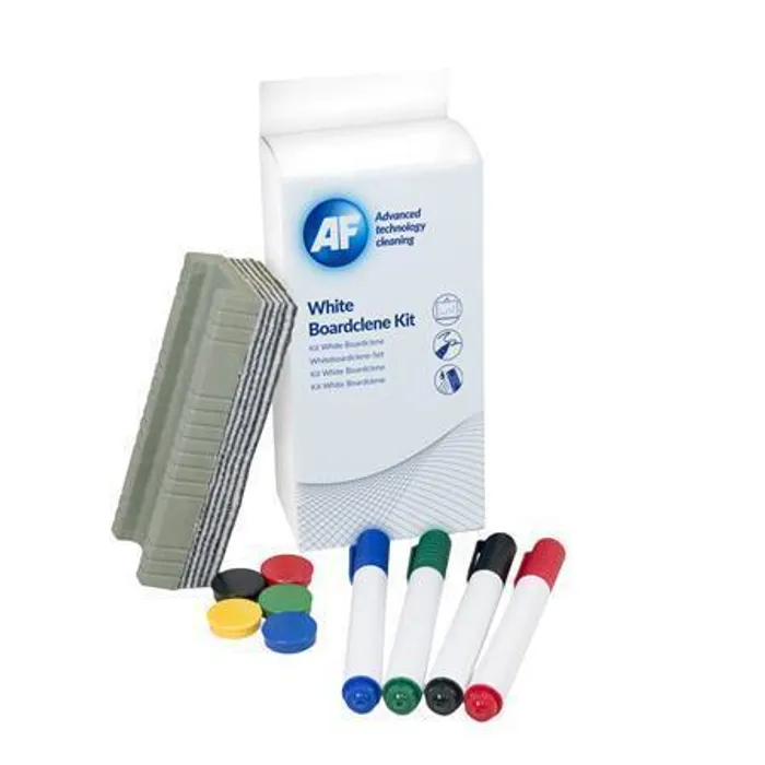 Hlavný obrázok produktu Čistící sada, sprej na bílou tabuli, houbička, bílý hadřík, magnety, popisovače, 125 ml, A