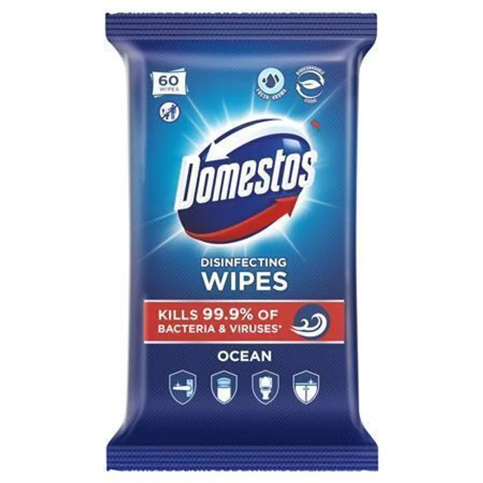 Hlavný obrázok produktu Čisticí ubrousky, oceán, 60ks, DOMESTOS